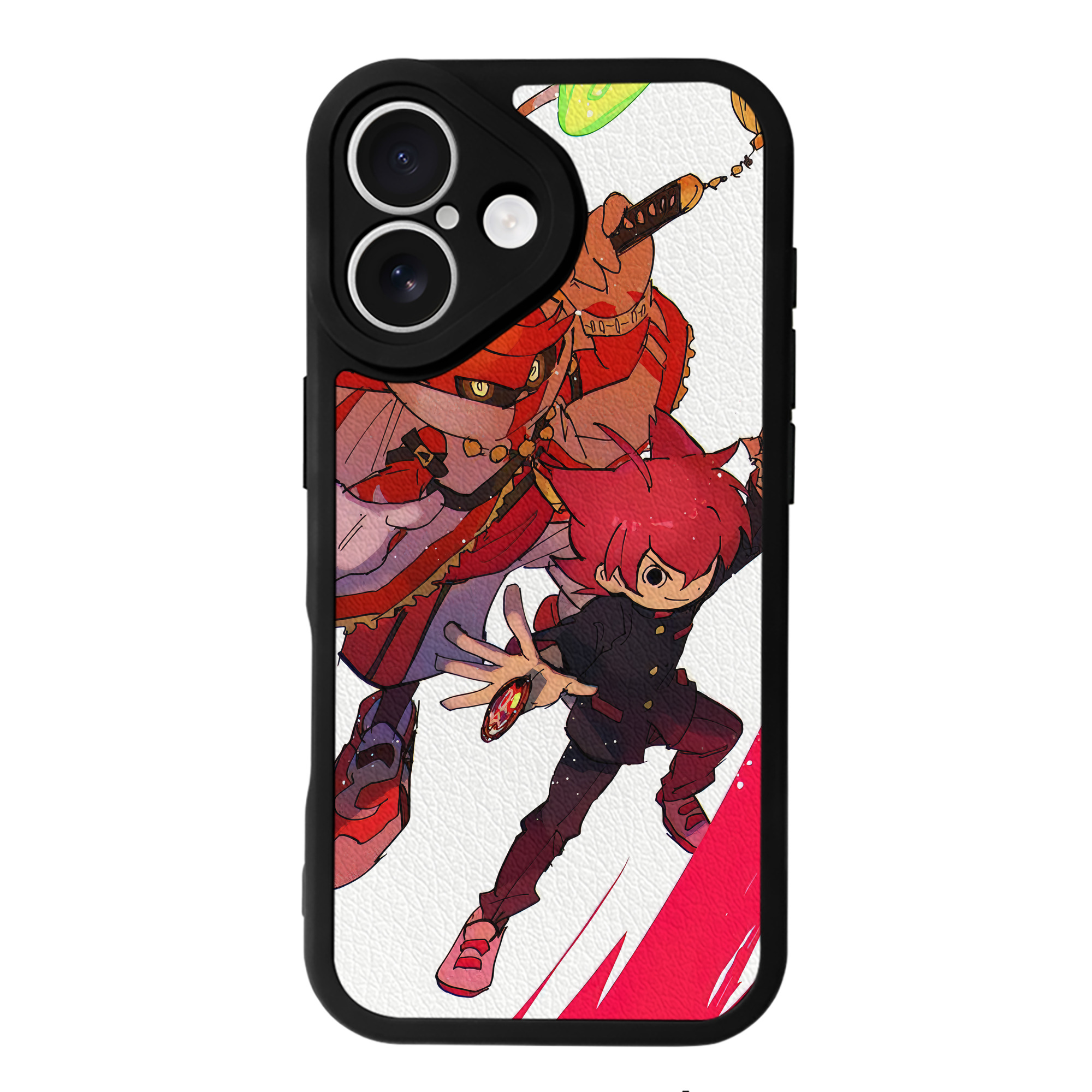 （画像用） 妖怪ウォッチ Yo-kai Watch 【iPhone 16シリーズ対応】シリコンスマホケース（レザー調） 材質：シリコン